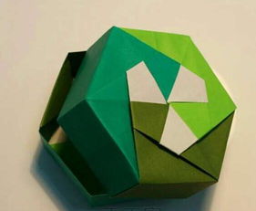 折纸盒子大全图解 绿色的盒子