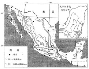 读 我国某地区7月平均气温图 .回答问题. 1 A.B两地所处的山脉分别是. 2 简述B地形区东西两侧降水量的差异及原因. 3 分别简述等温线在E.F两地的走向特点及原因 