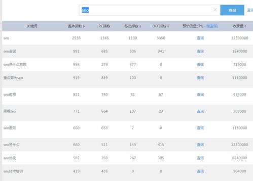 seo关键词排名软件流量词