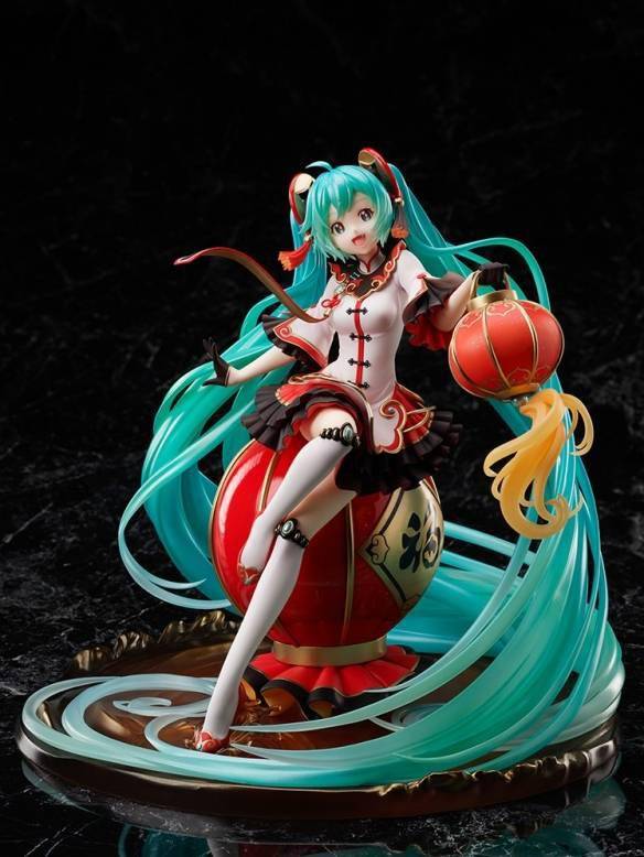 中国风初音未来2021春节手办 笑容灿烂 喜气洋洋