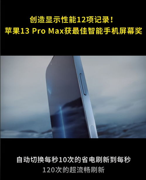 创多项世界第一 苹果iPhone13Pro Max屏幕显示效果极佳获大奖