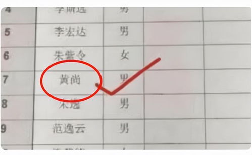 学生姓 黄 ,老师上课基本不敢点他名字,有种吃了大亏的感觉