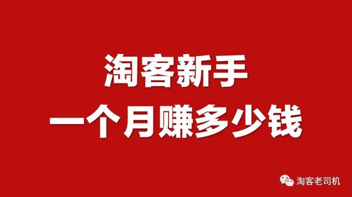 淘宝客一个月能挣多少钱