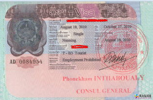 老挝旅游签证,老挝旅游签证费用