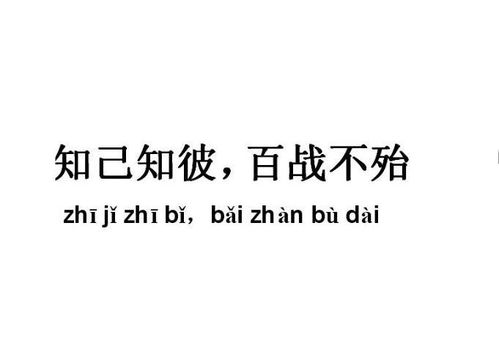 【出自《孙子·谋攻"知己知彼,百战不殆.