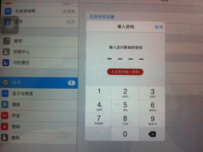 ipad mini怎么恢复出厂设置时设置 通用 还原 抹掉所有内容和设置后要求密码是什么