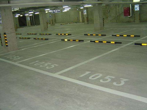 重庆停车场划线热熔停车位地下车库设计施工
