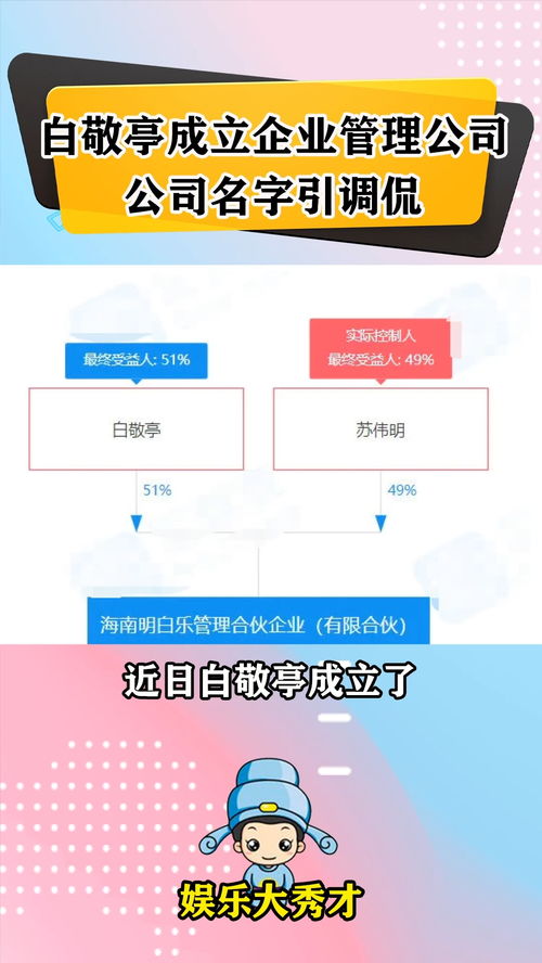 白敬亭成立企业管理公司,公司名字引调侃,真会取名 