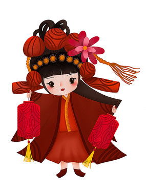女孩卡通形象图片 女孩卡通形象设计素材 红动中国 