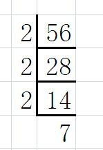 请问数学 56 的算术平方根怎么计算呢 是不是可以这吗理解 用短除法把它化简 把它的 2个2 