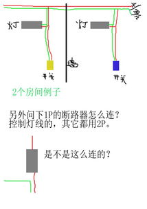 几个房间内的灯线怎么连接 