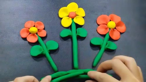 手工粘土制作出来的花朵 简单漂亮超有创意 