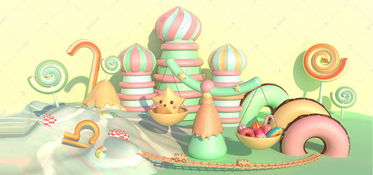甜美糖果风星座主题之天秤座背景图片免费下载 千库网 