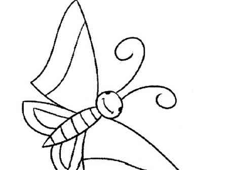 蝴蝶仙子简笔画图片,蝴蝶精灵简画:轻松描绘美丽仙境生物