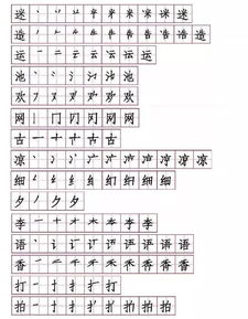 部编版一 下 写字表生字笔顺表描红字帖 可下载打印