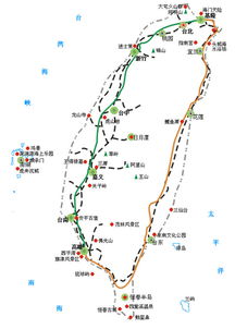 台湾旅游地图,高清台湾旅游地图