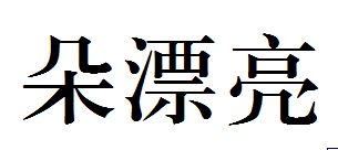 朵漂亮的繁体字怎么写 