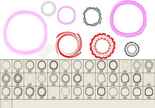 圆形相框笔刷图片矢量图免费下载 abr格式 编号13686460 千图网 