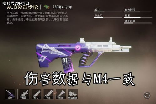 和平精英 556系列的武器,M416依旧是人气之王,AUG挑战M4数据