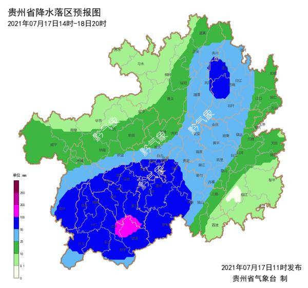 贵州 暴雨预报注意防范 预计未来三天均有强降水