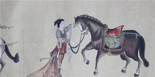 唐代骑马的名画,《梁武帝狩猎图》