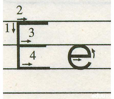 “大写E”的笔顺是什么?
