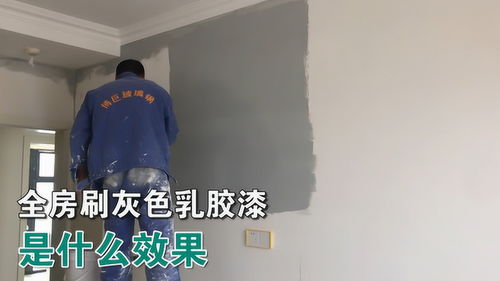 全房刷灰色乳胶漆是什么效果 贴壁纸它不香吗 这种配色能否成功 