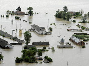 波兰遭遇洪水 