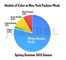 纽约时装周有色人种模特增多 
