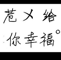 谁能把这个图片上的字转换成潦草字 