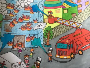 我是小小消防员 第二届儿童消防绘画作文竞赛开始投票啦 绘画篇 