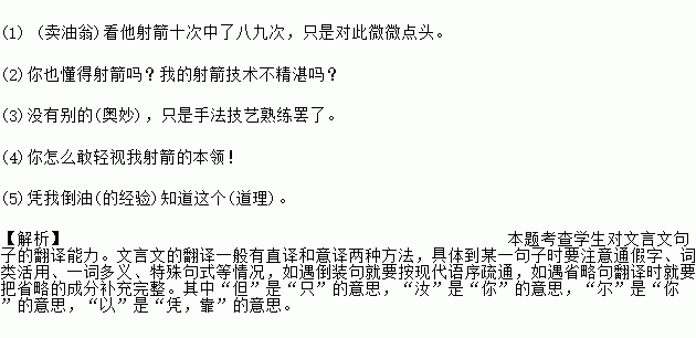 文言文翻译直译与意译是什么意思