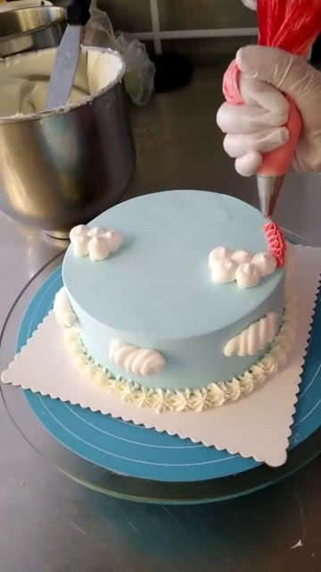 蛋糕的花式制作过程 