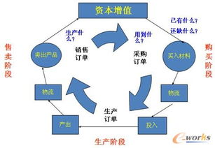 画图说明企业资金的周转过程