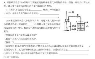 九年级化学问题 