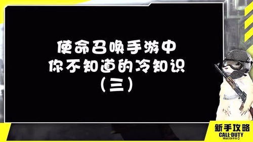 99 的人不知道的CODM冷知识 三 