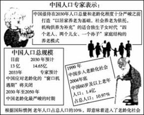 26.阅读材料.回答下列问题. 1 目前中国人口问题的主要表现是 . . 2 分析材料.中国在20世纪末就已步入老龄化社会的原因是什么 可通过哪 青夏教育精英家教网 