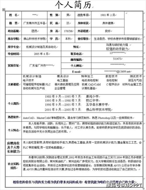 毕业找工作,用PPT设计求职简历,简单又好看