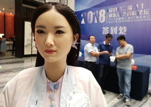 中国最美女机器人在酒店大堂迎宾,游客不要这样对她 