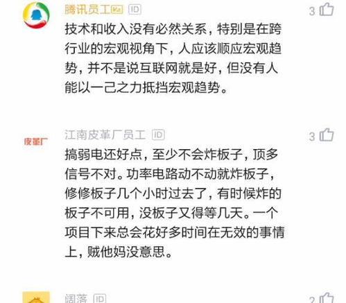 程序员 感觉做硬件的真的厉害,年龄越大越吃香,软件是吃青春饭