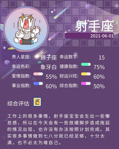 2021年6月1日星座运势