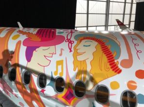 葡萄种植者节 瑞士航空客机彩绘涂装庆祝 