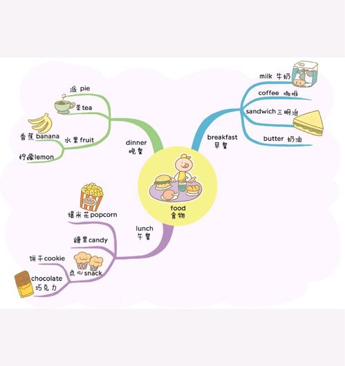 小学英语思维导图 速记800词汇 完整版