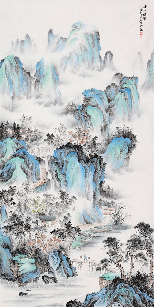 李佩锦字画真迹欣赏 领略艺术山水之美