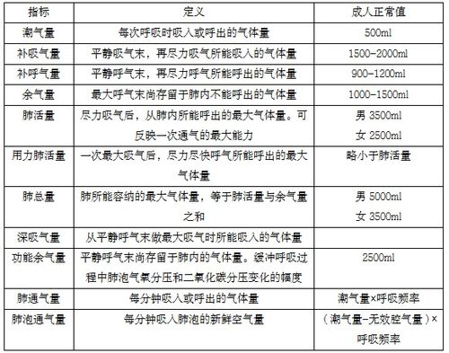 肺通气功能的评价