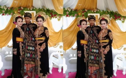 印尼18岁男子2周娶2妻,婚礼照曝光,大老婆表情意外成焦点