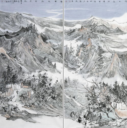 山水树木画精品图片,山水树木风景画图片大全