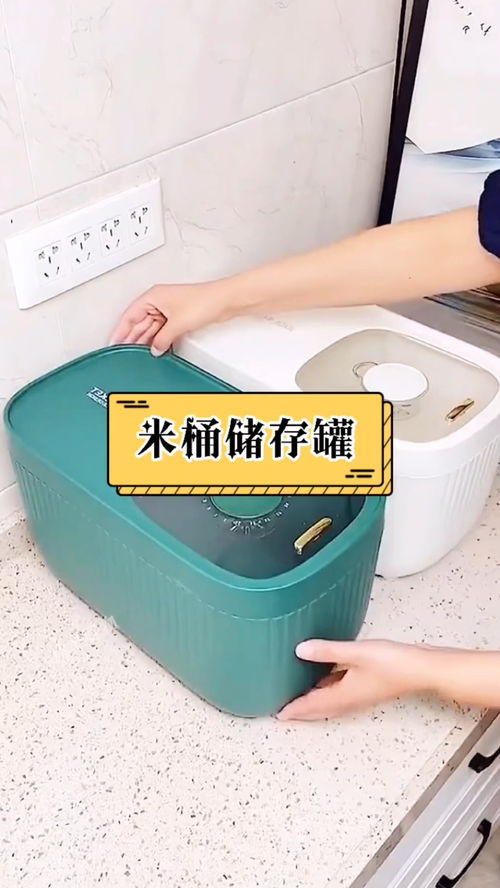 家里的大米别再乱放了,这个米桶方便使用还能防虫,好看又好用 超方便,吃多少取多少 好物 