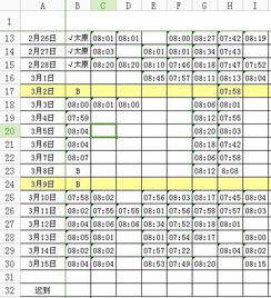 如何在EXCEL表中统计迟到的天数