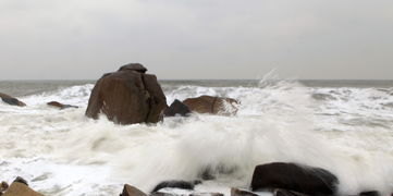 阴天去看海浪 手持拍摄